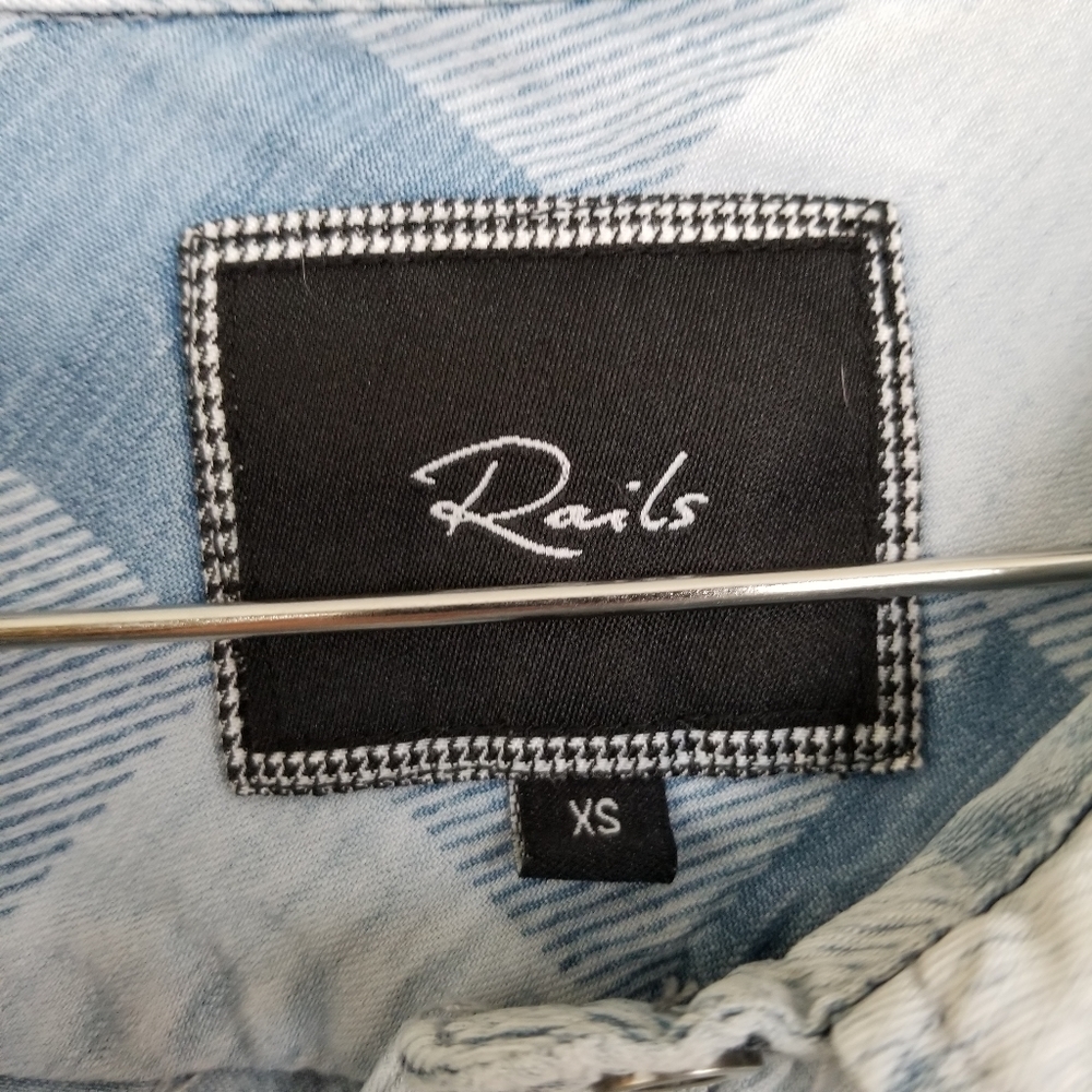 Rails Xs Lightweight Denim Button Down - image 3